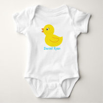 Rubber Ducky Duck Personalized Baby T-Shirt Bodysuit