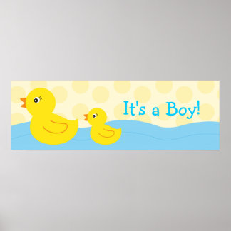 Rubber Ducky Duck Personalized Banner Sign