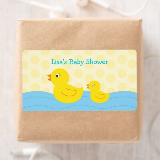 Rubber Ducky Duck Water Bottle Stickers Labels | Zazzle
