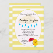 Rubber Ducky Duck Yellow Baby shower Invitation (Front/Back)