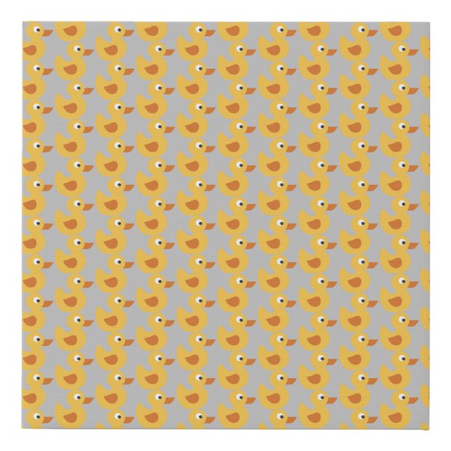 rubber ducky faux canvas print (Front)