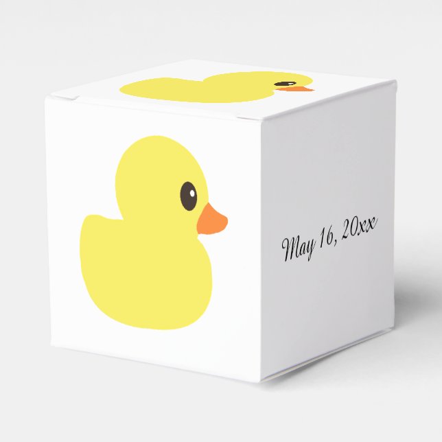 "Rubber Ducky" Favor Box (Front Side)