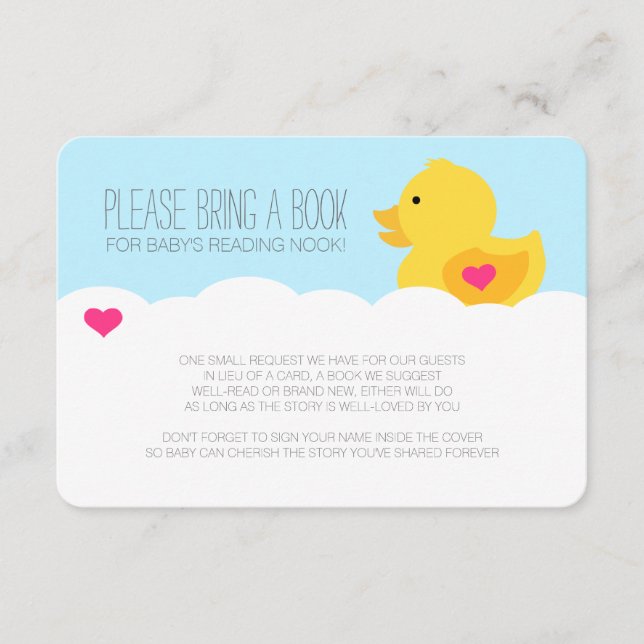 Rubber Ducky Girl Baby Shower Enclosure (Front)