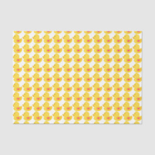 Rubber Ducky Girl Baby Shower Tissue Paper