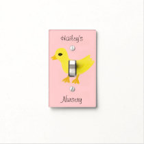 Rubber Ducky Girls Nursery Light Switch Cover