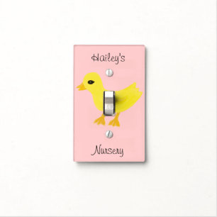 Rubber Ducky Girls Nursery Light Switch Cover