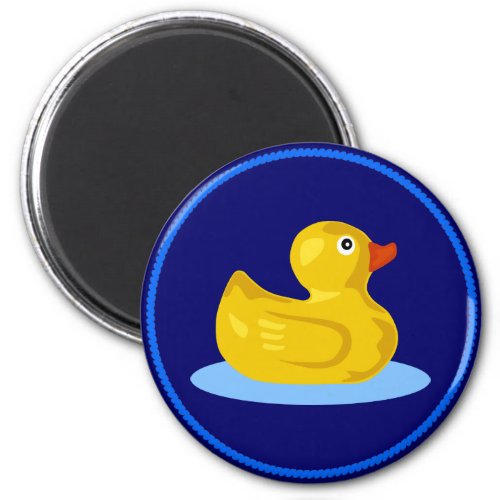 Rubber Ducky Goes for a Swim Magnet