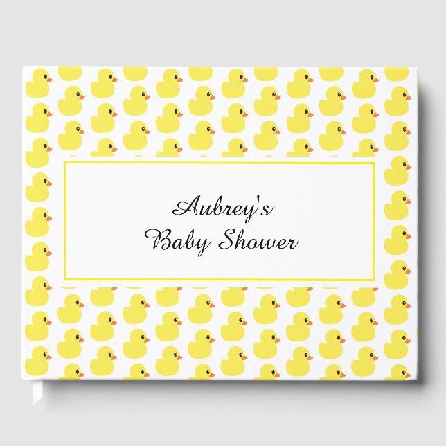 "Rubber Ducky" Guest Book (Front)