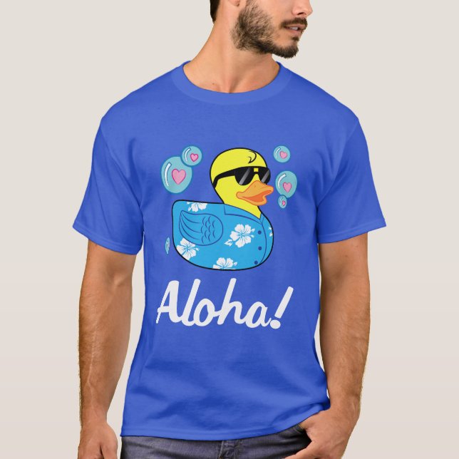 Rubber Ducky in Hawaiian Shirt Aloha (Front)