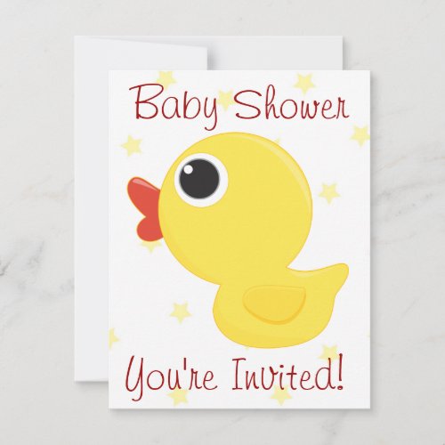 Rubber Ducky Invitation