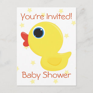 Rubber Ducky Invitation Postcard