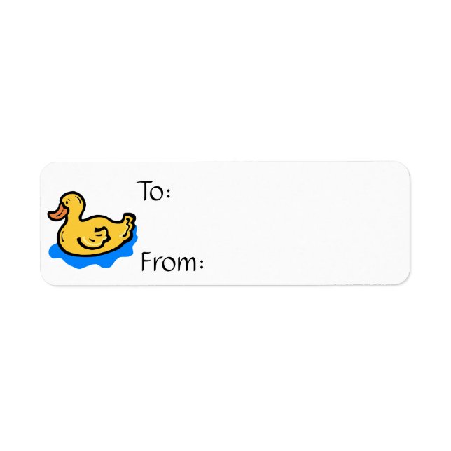 rubber ducky label (Front)