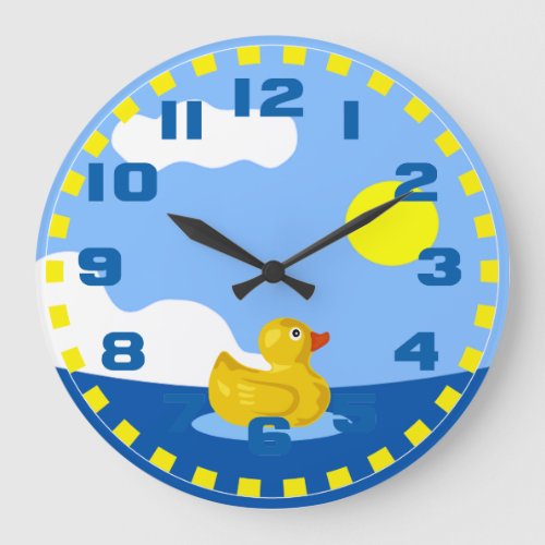 Rubber Ducky Large Clock