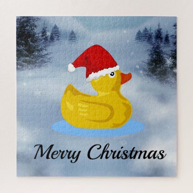 Rubber Ducky, Merry Christmas, Jigsaw Puzzle (Vertical)