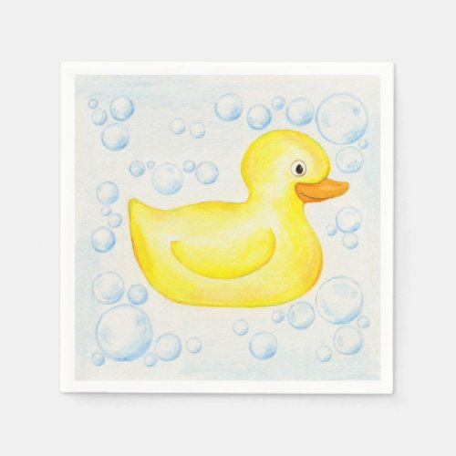 Rubber Ducky paper napkin