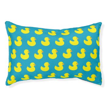 Rubber Ducky Pattern Dog Bed by imaginarystory at Zazzle