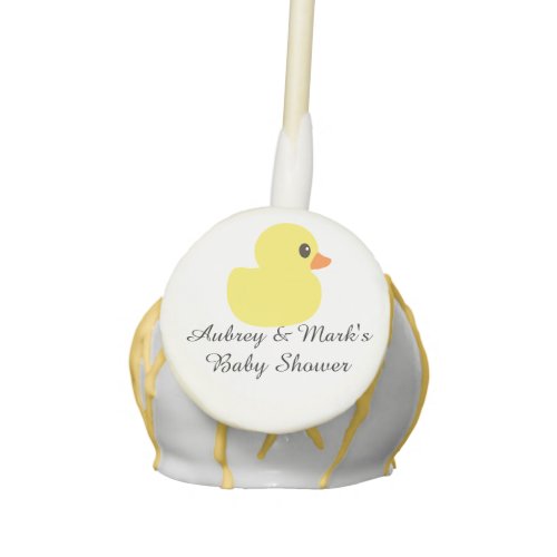 Rubber Ducky Personalized Cake Pops