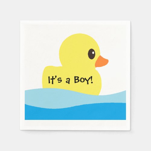 Rubber Ducky Personalized Paper Napkins