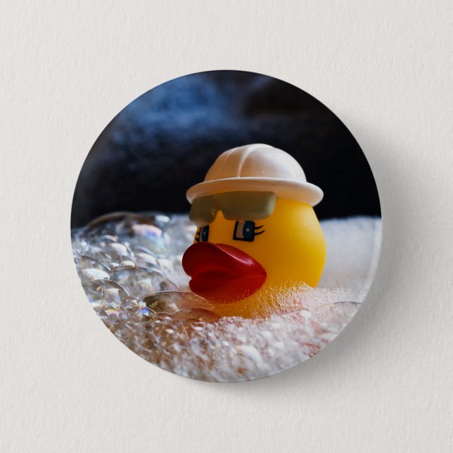 Rubber Ducky Pinback Button (Front)