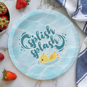 Rubber Ducky Splish Splash Paper Plates