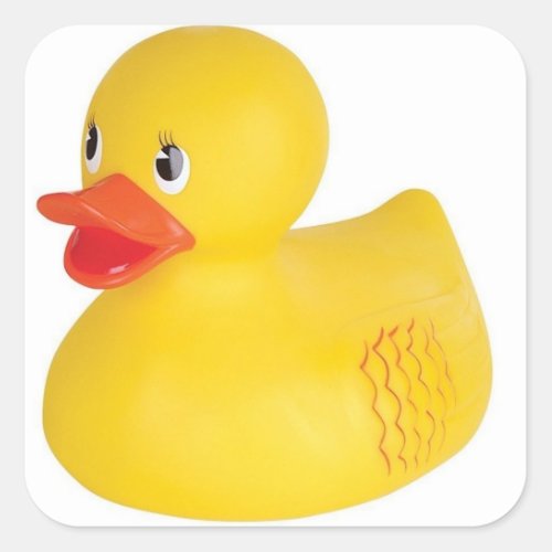 Rubber Ducky Square Sticker