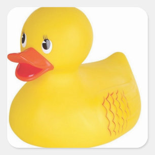Rubber Ducky Square Sticker