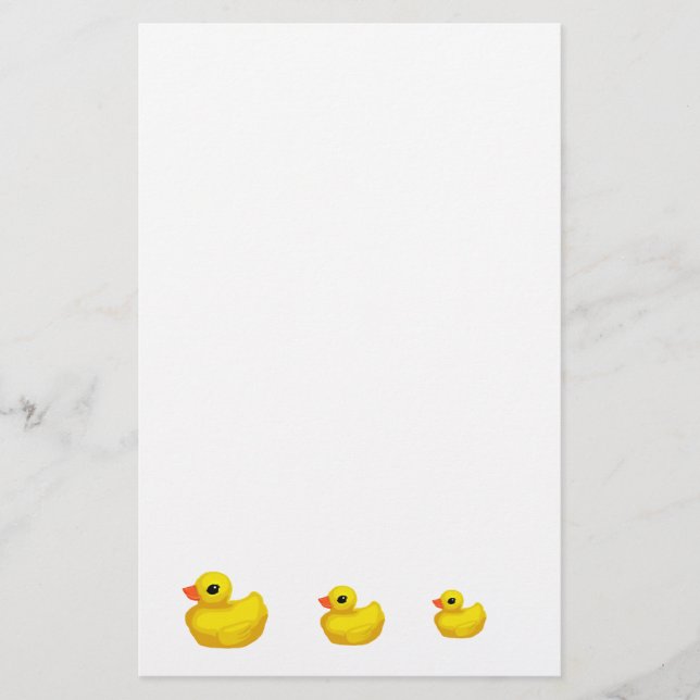 Rubber Ducky Stationary Stationery (Front)