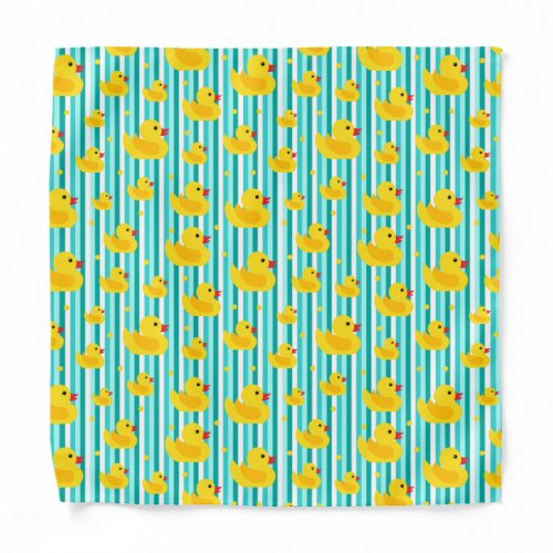 Rubber Ducky Striped Baby Bandana