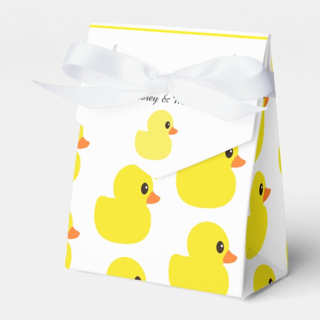 "Rubber Ducky" Tent Favor Box (Front Side)