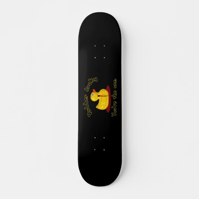 Rubber Ducky - You're The One - Bleeding Duck Skateboard Deck (Front)