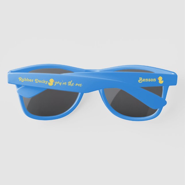 Rubber Ducky You're the One Personalized  Sunglasses (Back)
