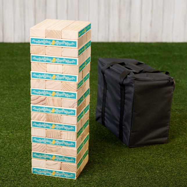 Rubber Ducky You're The One Topple Tower Yard Game (Lawn)