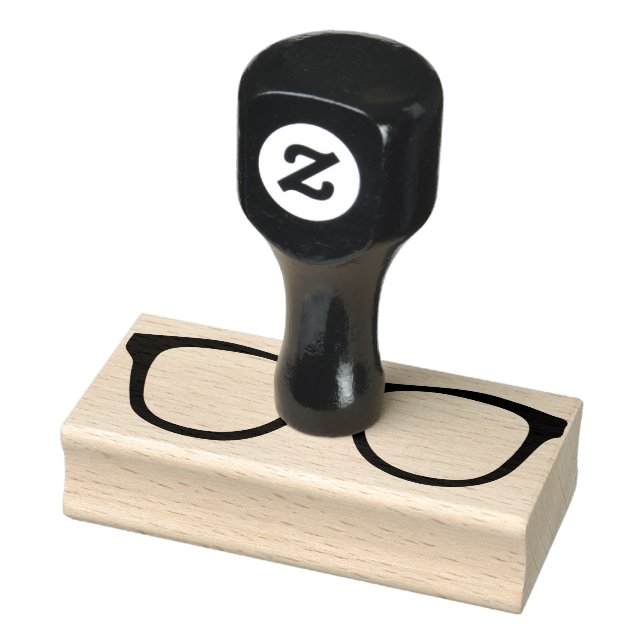 Rubber Eyeglass Stamp with Handle (Stamp)
