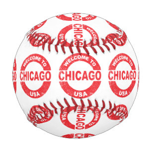 Rubber Ink Stamp Welcome To Chicago USA Baseball