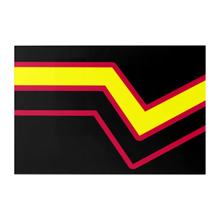 Rubber / Latex Pride Flag Acrylic Print Zazzle