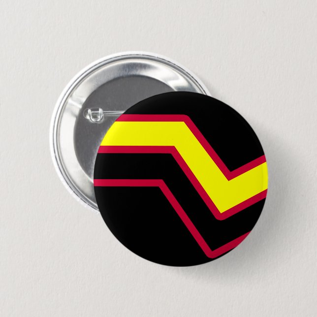Rubber / Latex Pride Flag Button (Front & Back)