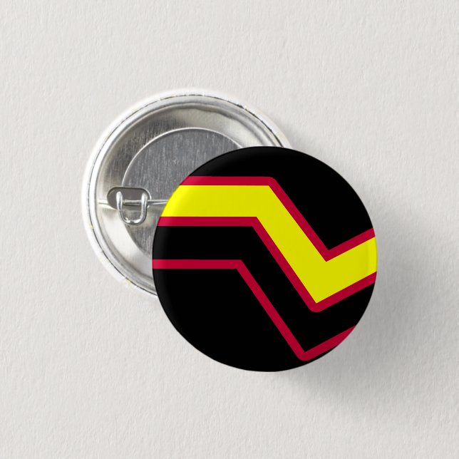 Rubber / Latex Pride Flag Button (Front & Back)