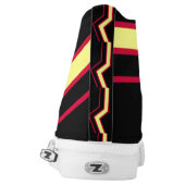 Rubber / Latex Pride Flag High-Top Sneakers (Left Shoe Back)