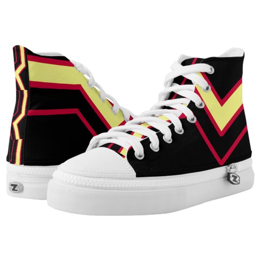 Rubber / Latex Pride Flag High-Top Sneakers (Pair)