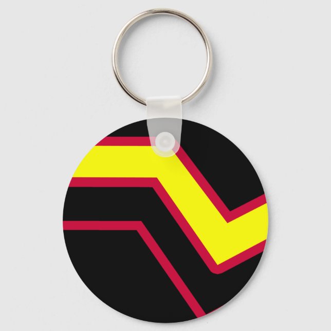 Rubber / Latex Pride Flag Keychain (Front)