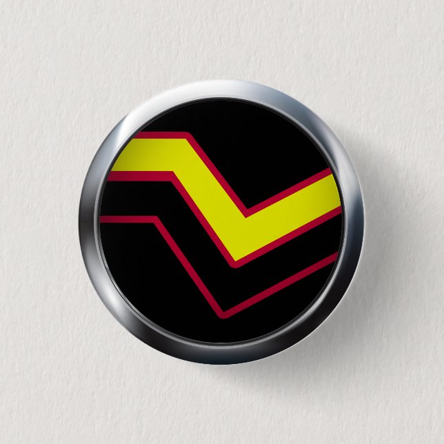 RUBBER LATEX PRIDE MEDALLION PINBACK BUTTON (Front)