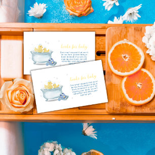 Rubber Mommy Duck Bathtub Books For Baby Shower  Enclosure Card