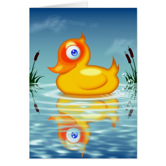 Rubber Quack Bubbles Cards (Front)
