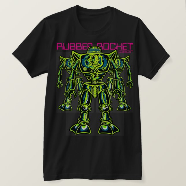 Rubber Rocket Comics™/Robots T-Shirt (Design Front)