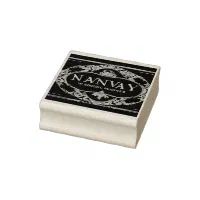 2 by 2 Wood Rubber Stamp –
