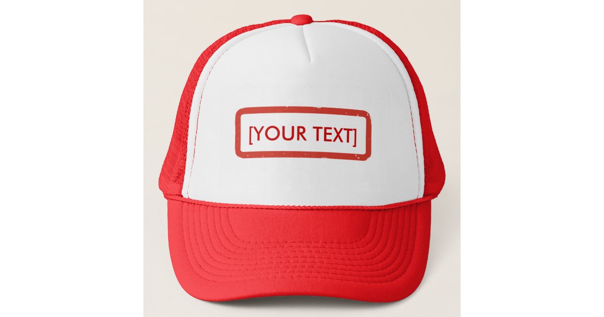 Custom Stencil Baseball Hat
