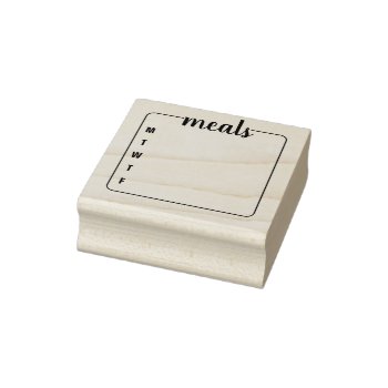 Rubber Stamp For Bullet Journal Meal Planning by boidesigns at Zazzle