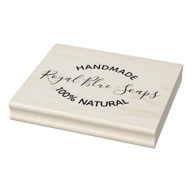 Rubber Stamp - Handmade Soaps Business Name (Stamp)
