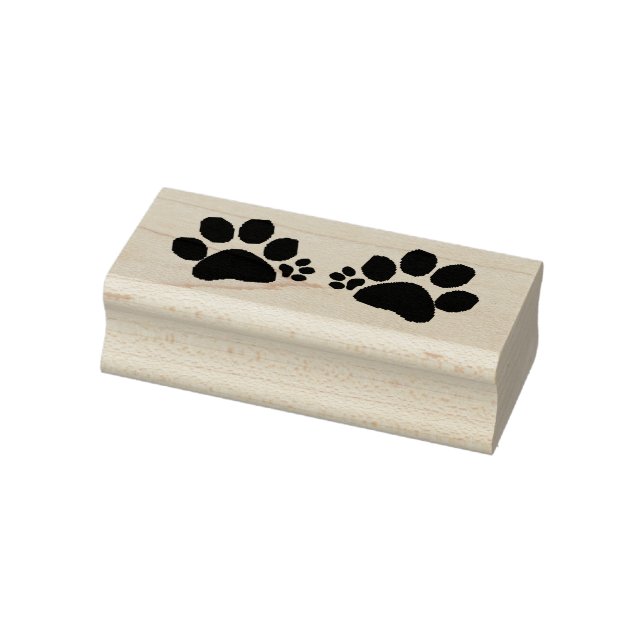 Rubber Stamp - Polydactyl Paw Prints (Stamp)