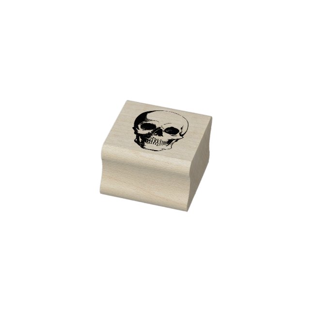 Rubber stamp with vintage image Skull (Stamp)